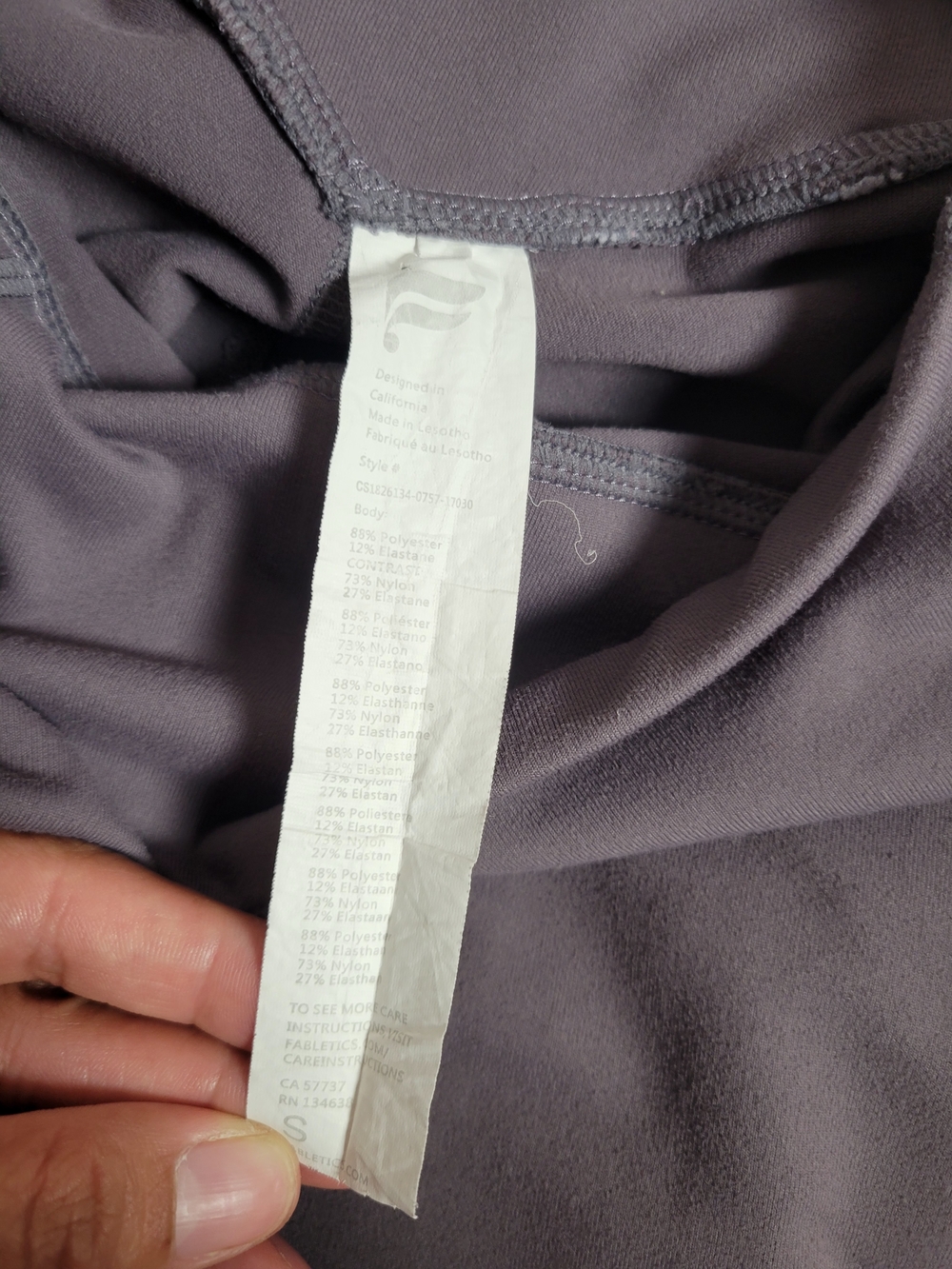 Fabletics High-Rise Leggings - Size Small - Black/Multi-Print - Picture 6 of 6